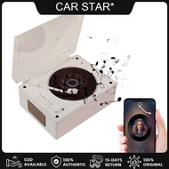 COD [จัดส่งฟรี] Retro CD Player ชาร์จสนับสนุน CD BT USB 3.5 มม.AUX Home Sound Bluetooth 5.0 Desktop 