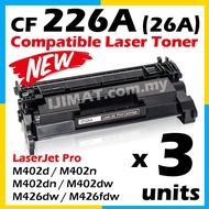 3x CF226A 26A CF226X Compatible Toner HP LaserJet M402 M402d M402dn M402dne M402dw M402 M426 MFP 426