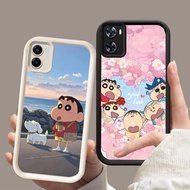 AA-7 Crayon Shinchan Shockproof Casing for OPPO A57 A36 A57e A57s A96 A77s A77 A76 Realme 9i C33