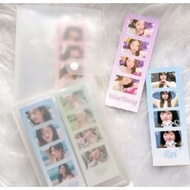 2in1 TRANSPARENT PHOTOSTRIP ALBUM 4CUT PHOTOBOOTH PHOTO ALBUM
