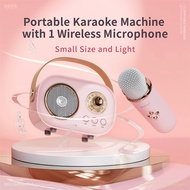 [SG In Stock] Mini Portable Karaoke Speaker with 1 Wireless Microphone / Bluetooth Karaoke Speaker