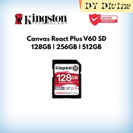 Kingston Canvas React Plus V60 SD Class 10, UHS-II, U3, V60 SDR2V6 ( 128GB / 256GB / 512GB )