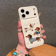Suitable for Apple 16 Pro Dog Phone Case, New Cartoon Dog iPhone 15 Pro Max Phone Case, Personalized