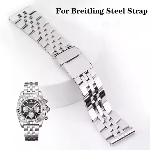 Solid Stainless Steel Watchband 20mm 22mm 24mm Bracelet For Breitling Watch Strap for AVENGER NAVITI