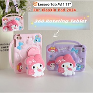 Case for Lenovo Tab M11 11" XiaoXin Pad 2024 K11 TB330XU TB331FC TB330FU 3D Cartoon My Melody foldab