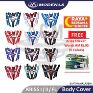 【In stock】 ✻MODENAS Kriss100 Kriss110 1 2 FL Body Cover Set Kit Color Parts Kriss 100 110 Coverset Green Grey Black BMC