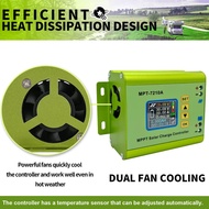 Powlsojx MPT-7210A 24V/36V/48V/60V/72V MPPT Solar Battery Charger Panel Digital Charge Controller 10