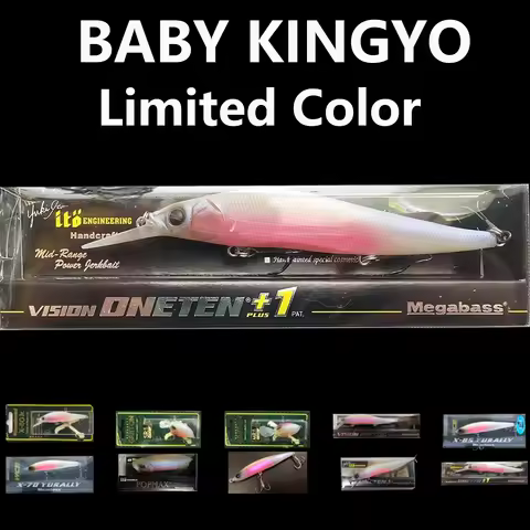 2024 Original Megabass Limited Color Baby Kingyo Fishing Lure Artificial Bait Sea Tackle ONETEN+1 Jr