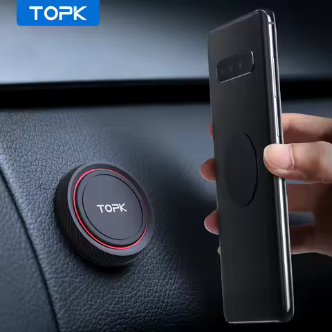 TOPK Magnetic Car Phone Holder Car Mount for Windshield and Dashboard Magnetic Wall Holder for for C