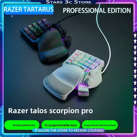 Razer Tartarus Professional Edition Keyboard with Removable Ergonomic Wrist Brace Customize Key Sens