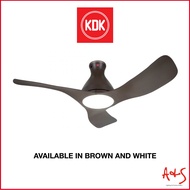 KDK 48" DC Ceiling Fan w/ Light w/ Remote E48GP