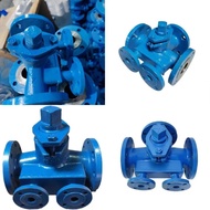 Asphalt Pneumatic BX43 Flange Cast Steel Insulation Two-way BX44W-16C Screw Plug Valve Valve Three-w