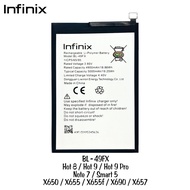 แบตเตอรี่ INFINIX SMART 5 HOT 8 HOT 9 HOT 9 PRO NOTE 7 BL49FX รับประกันนาน 3เดือนbattery INFINIX SMA