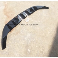 GOLFLIATH For Golf 7 MK7 Auto Rear Bumper Lip Diffuser middle dual outlet for Volkswagen VW Golf7 Ca