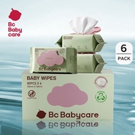 Bc Babycare (6 x 80's) Household Hoarding Extra Thick Wipes Baby Wet Tissue tisu basah Hand and Mout