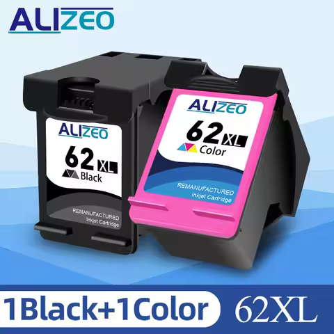 ALIZEO 62XL Ink Cartridge Compatible For HP 62 XL For HP62 Envy 5540 5640 7640 5646 5541 5740 5742 5