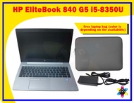 Laptop HP Elitebook 840 G5 i5 8th Gen i5-8350U 1.70GHz 8GB/16GB RAM 128GB/256GB/512GB M.2 SSD (Used) (Preloved)