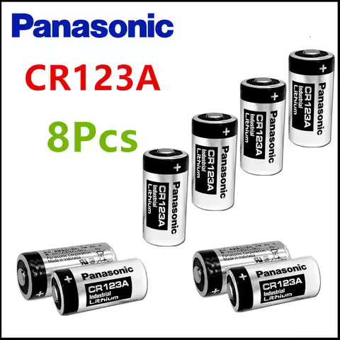 8PCS Original Panasonic 123 Lithium 3V Arlo Camera Battery CR123A CR17345 DL123A EL123A 123A