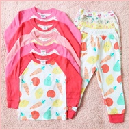 Printed Girl Terno Longsleeves and Jogger Pants "B" (1- 5 y/o)