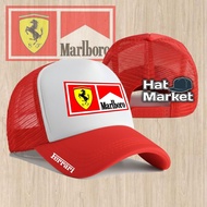 Mesh Trucker Hat Baseball Mesh Hat/ Fashion Racing Outdoor Hat F1 FERRARI/