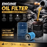 ALL HONDA CAR ENGINE OIL FILTER ACCORD SA6 SA6Y SE3 SM4 SV4 S84 S86 SDA TAO T2A CR CT TVE CV 1.6 1.8