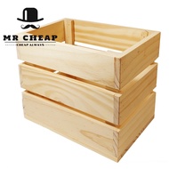 (Hot)Pine Wood Crate/Wood Storage Crate/Decoration Wood Crate/Storage Box 1025