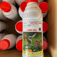 Thuốc trừ sâu Chim Sâu Santoso 100SC chai 1 Lít Trừ bọ trĩ rệp sáp sâu đục thân Ruồi vàng kiến mối g