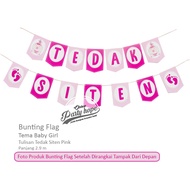 banner tedak siten pink / bunting flag tedak siten / banner tasyakuran