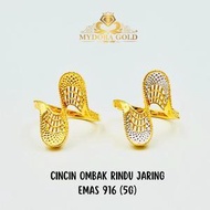 MYDORA Cincin Ombak Rindu Jaring (5G) l EMAS 916/22K