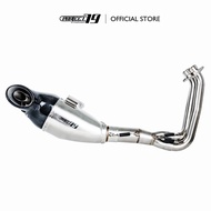 PROJECT79 EXHAUST CFMOTO 675NK UNDER BODY FULL SYSTEM PIPING MANIFOLD STAINLESS STEEL MUFFLER QPFC06
