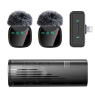 磁吸無線領夾麥克風抽拉式充電倉直播降噪收音藍牙迷你小話筒