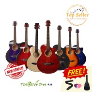 The Olive Tree Guitar- R38 Acoustic Guitar Wood Guitar