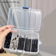 [DB] Clear 5/6-grid Portable Plastic Hair Clips Jewelry Storage Box Accessories Organizer Household Travel Supplies With Dust Proof [Ready Stock]