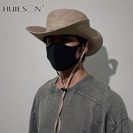 【HUIESON】Outdoor breathable quick-drying bucket hats for men and women camping mountaineering sunscreen hats for fishing shade western cowboy hats