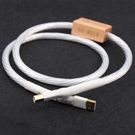 1pcs Nordost Odin USB Cable A-B DAC audio cable 8-core HiFi Audio plate Decoder DAC Data Cable Silve