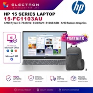 HP 15-fc1103AU / 15-fc1105AU 15.6" FHD IPS Laptop ( R5 7535HS, 8GB, 512GB SSD, ATI, W11, HS+M365 )