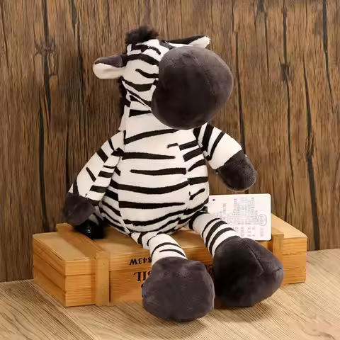 Gift Boy and Girls Stuffed Animals 25-35cm Ze-bra Ze-bra Stuffed Ze-bra Pillow Cushion