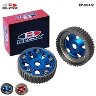 2Pcs Adjustable Cam Gears Pulley Timing Gear for Toyota For Supra 1JZ 2JZ,TE IN & EX (Red,Blue) EP-C