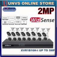 DAHUA CCTV16-CHANNEL dahua  Full HD 2.0MP  CCTV 16CH DVR UP TO 5MP  Recorder +Camera Package 1B16H-I