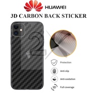 3D CARBON HUAWEI BACK STICKER NOVA 8 8 SE 7 7I Y7P Y6P  2i 2Lite 3 3i 3E 4 4E 5 5i 5T 7i Lite YMax Y