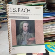 JS Bach Inventions and Sinfonias Two Three Part Inventions Music Book