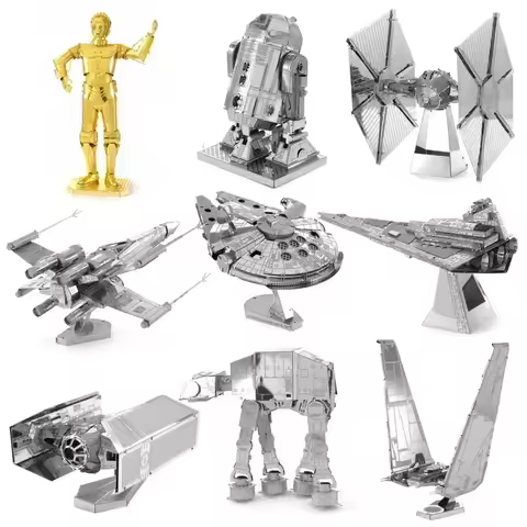 Love Puzzle 3D Metal Assembly Model DI Y Puzzle Puzzle Millennium Falcon R2D2 U-Wine K-2SO Imperial 