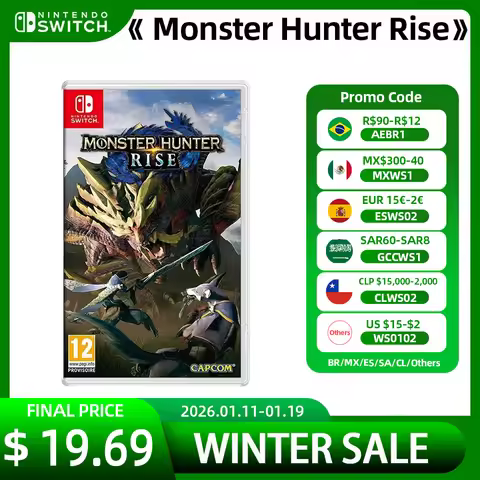 Monster Hunter Rise Nintendo Switch Game Deals 100% Official Original Physical Game Card for Switch 