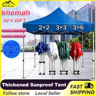 10x20Ft Roof Night Market Canopy Camping Tent Khemah Canopy Frame 10x10 White Pole Kanopi Khemah Nia