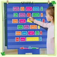 SIMPLESHOP Classroom Pocket Chart, Large Durable Standards Pocket Chart, Educational Class Schedule 