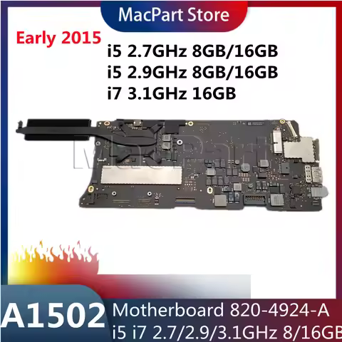 A1502 i5 2.7/2.9/3.1GHz 8/16GB 820-4924-A Logic Board Applicable For 13'' A1502 Motherboard 2015 Yea