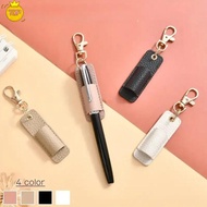 (New) 1PC Portable Lanyard Pen Holder, Leather Badge Pencil Holder Leather Pen Pouch Holder Pocket P