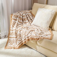 Bohemian Geometric Pattern Blanket Throw Sofa Cover Knitted Blanket Air Conditioning Quilt Soft Beds