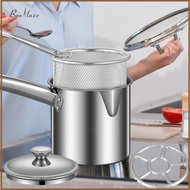 Fryer Pan Cooking Pot with Lid Portable French Fries Cooker Deep Fryer Pot