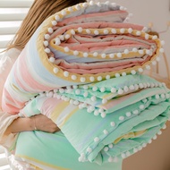100%cotton Thin Quilt Blanket Quilt Air Conditioning Soft Bedding Blanket Queen/King Size Quilt